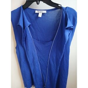 MaxMara Royal Blue Sleeveless Knit‎ Top Size M
